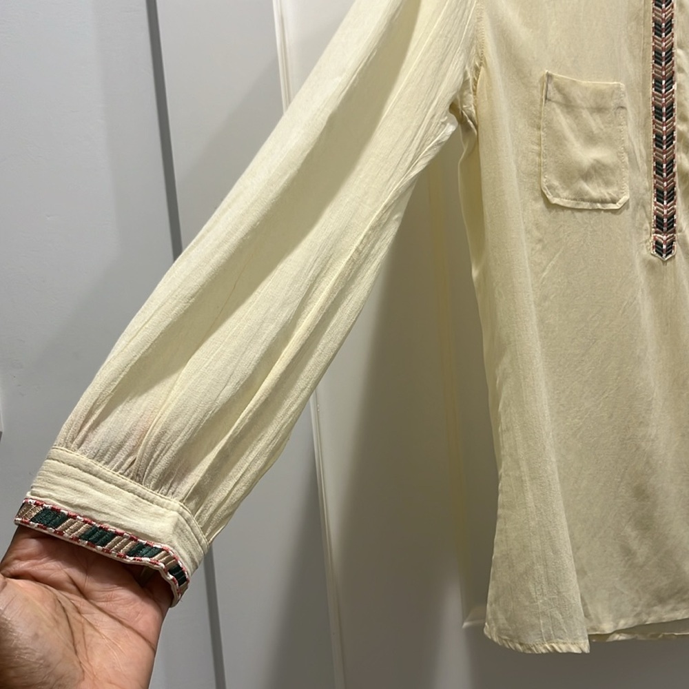 NWT Marie Louise De Monterey Braid Blouse in Antique Sz 8 - Picture 9 of 12